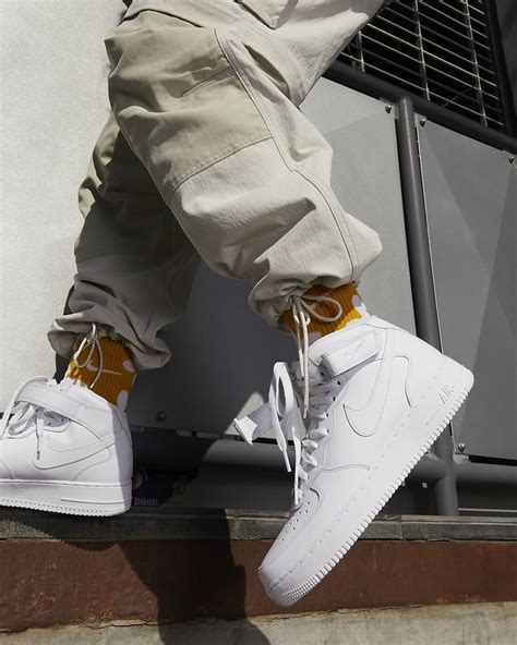 nike air force 1 07 mid premium beige zwart|air force 1 men's shoes.